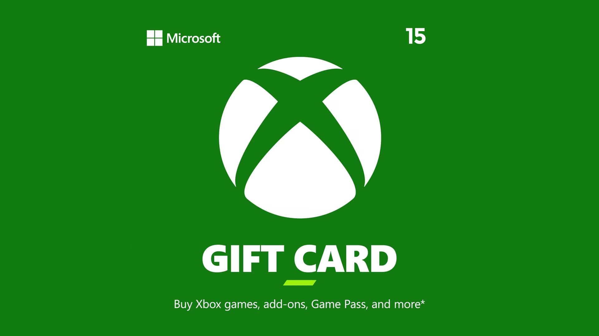 $15 Xbox Digital Gift Card