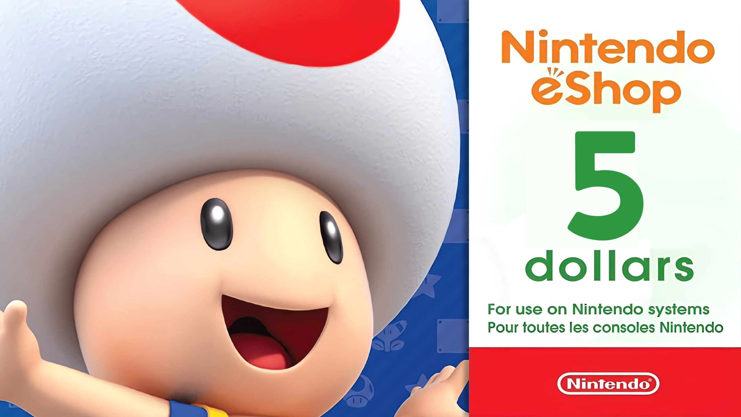 $5 Nintendo eShop Digital Gift Card