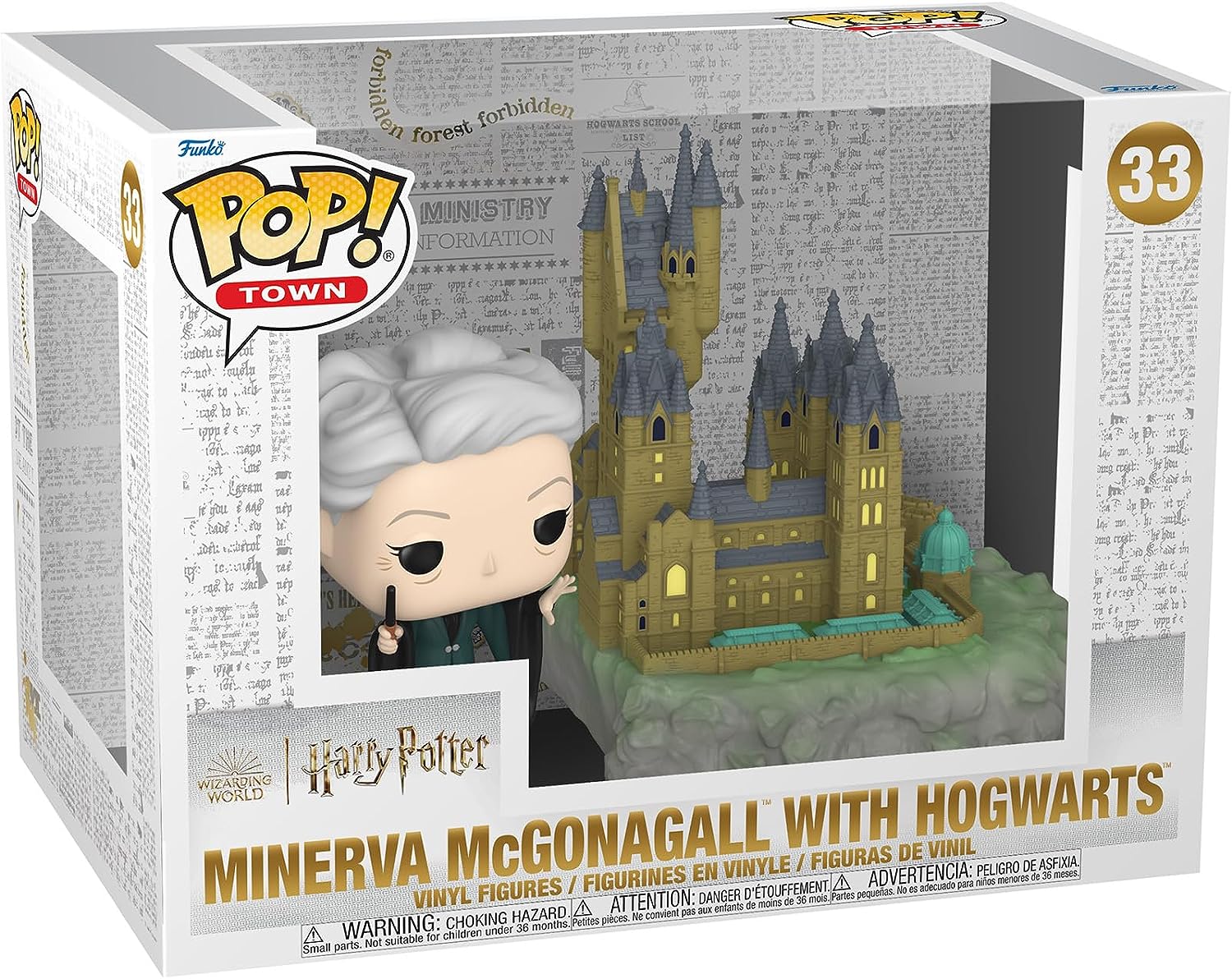 Funko Pop! Town | Harry Potter: Chamber of Secrets 20th Anniversary | Minerva with Hogwarts | Box