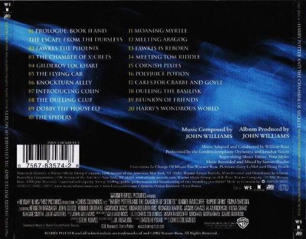 Harry Potter and the Chamber of Secrets | Original Soundtrack | CD | Back