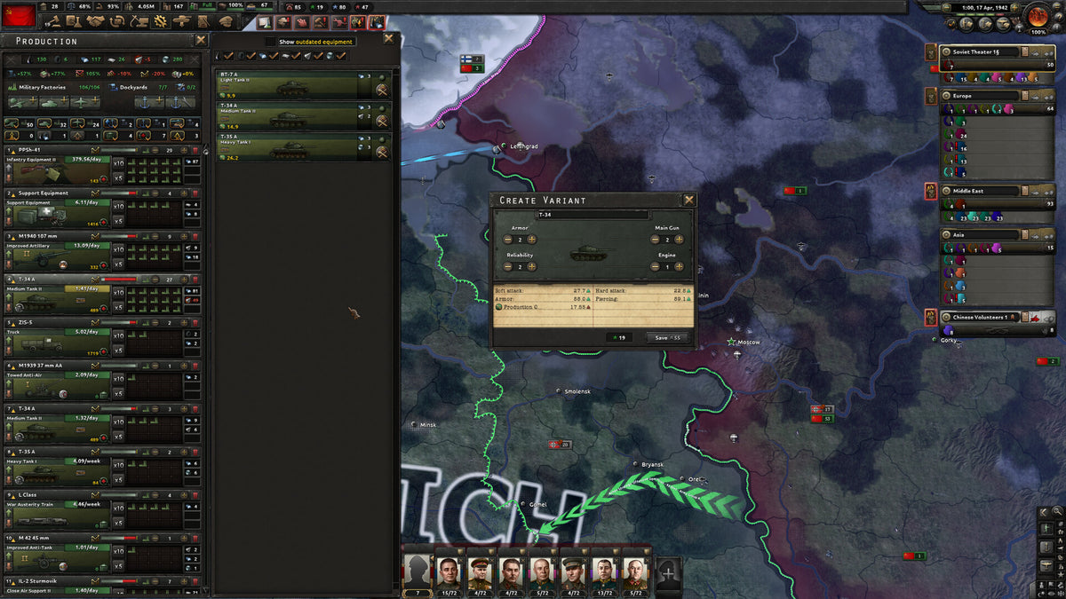 Hearts of Iron IV - PC Mac Linux Steam Game - Screenshot