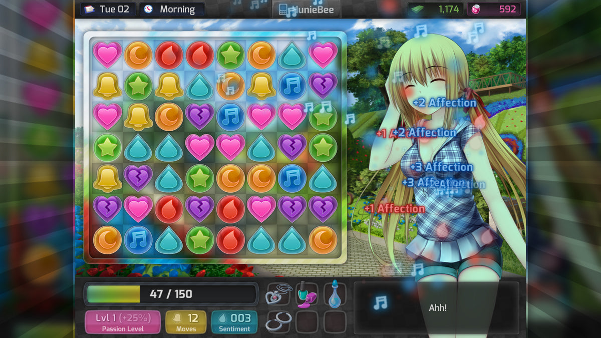 HuniePop - PC, Mac & Linux - Steam Digital Download - Screenshot