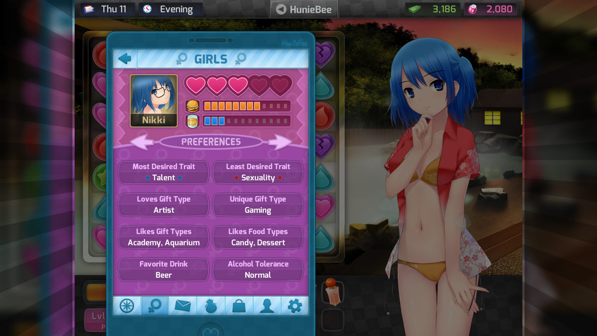 HuniePop - PC, Mac & Linux - Steam Digital Download - Screenshot