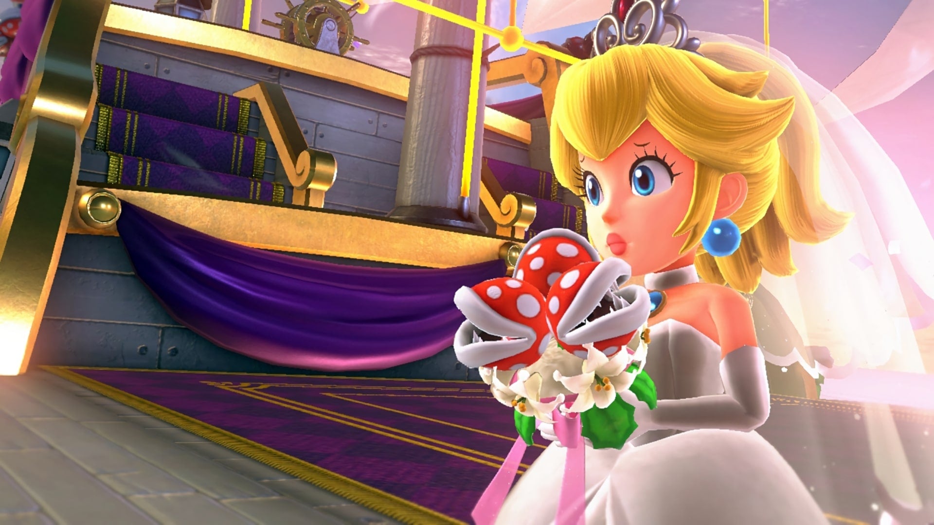 amiibo | Super Mario Odyssey | Peach Wedding Outfit Figure