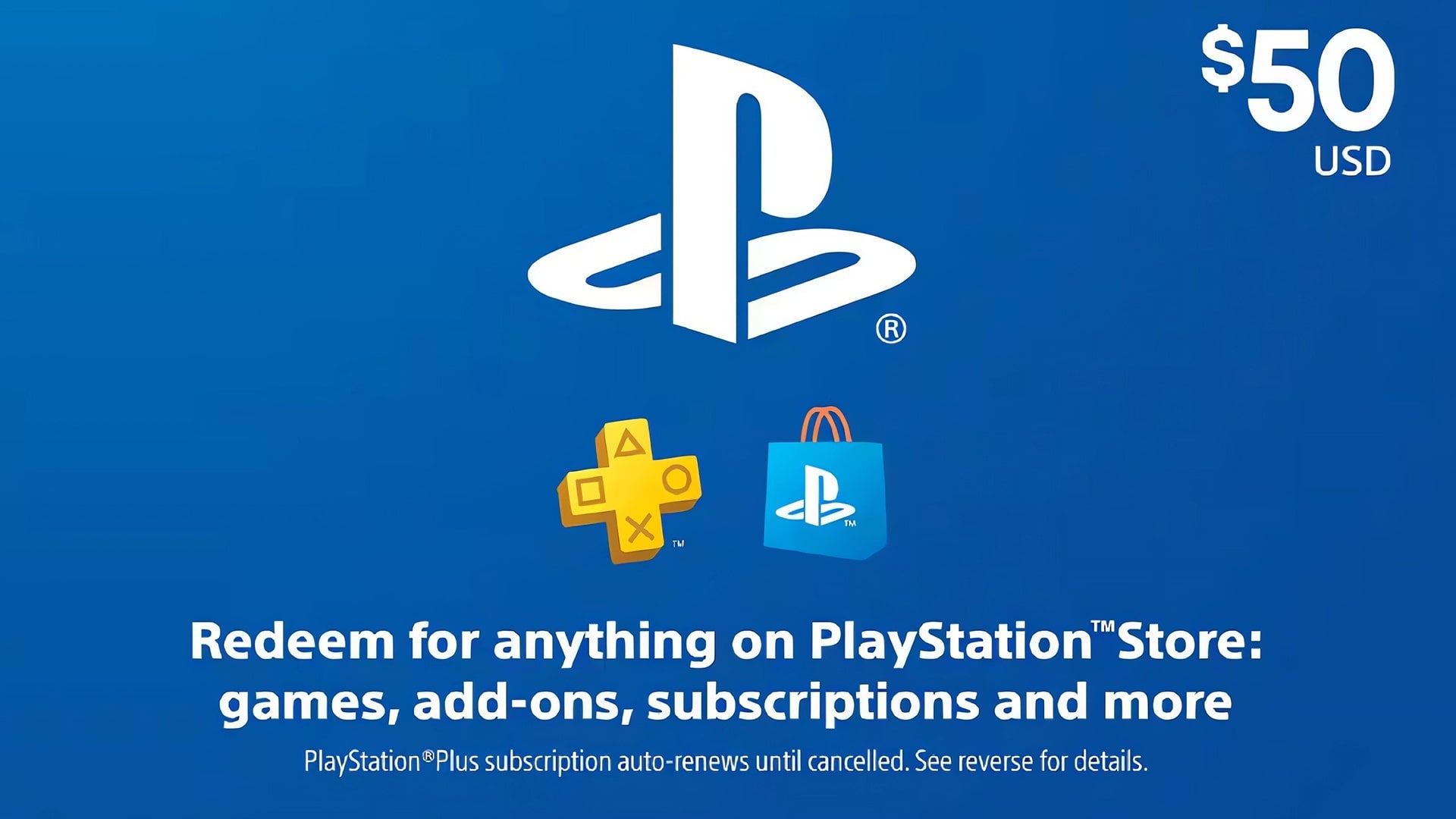 $50 PlayStation Store Digital Gift Card
