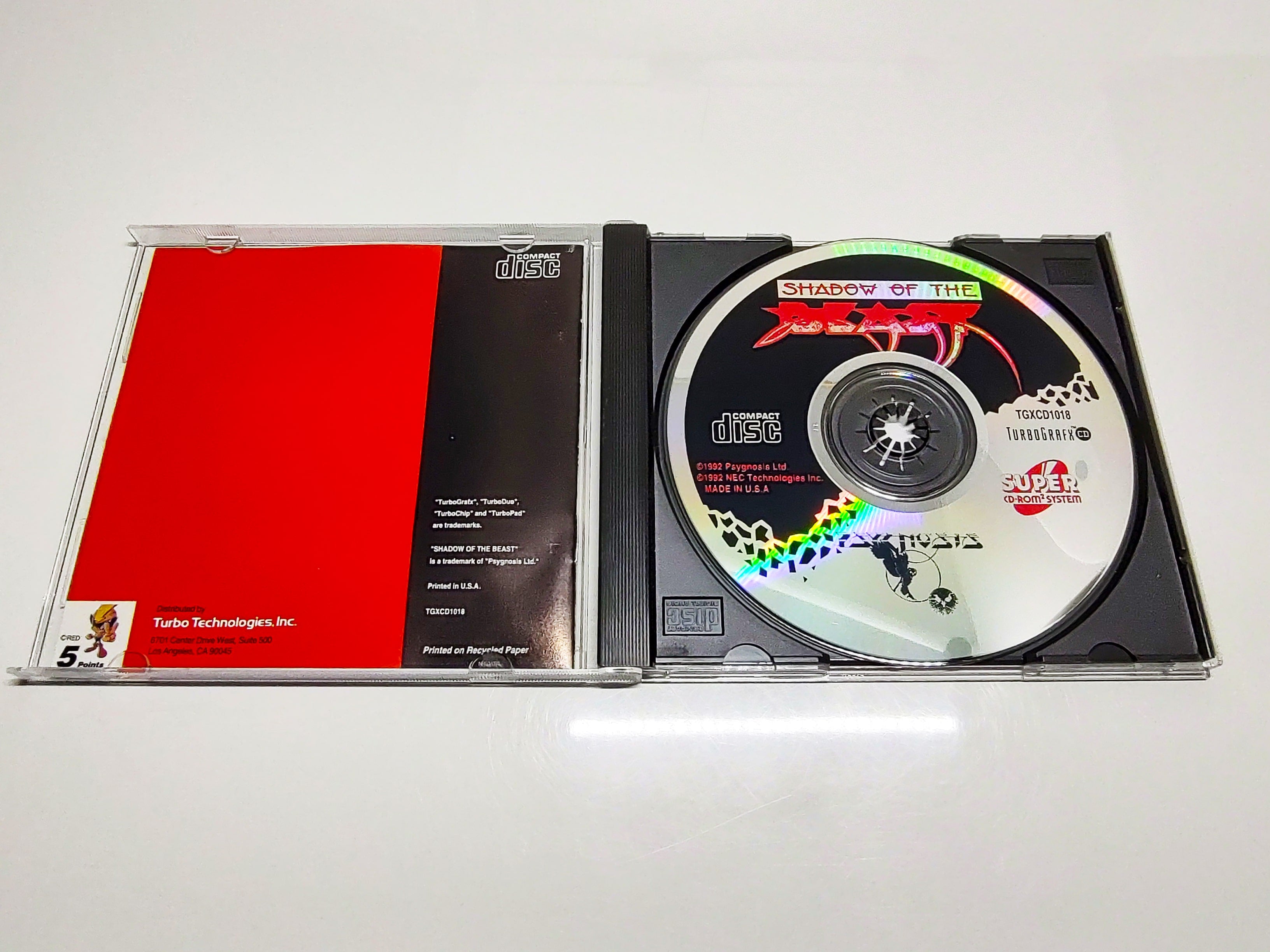 Shadow of the Beast | TurboGrafx-16 Super CD | Disc