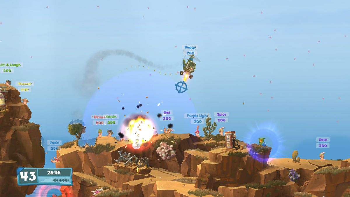 Worms W.M.D - PC Mac Linux Steam Game - Screenshot