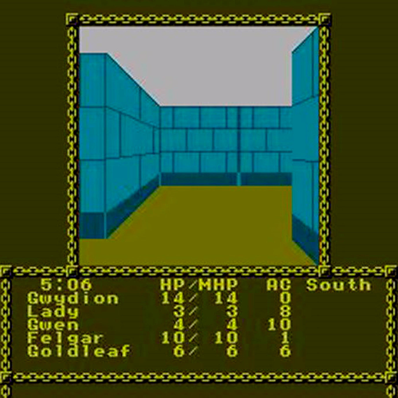 Advanced Dungeons & Dragons: Pool of Radiance NES Nintendo Game - Screenshot