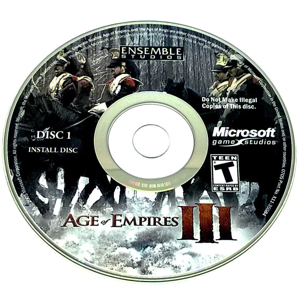 Age of Empires III for PC CD-ROM - Game disc 1