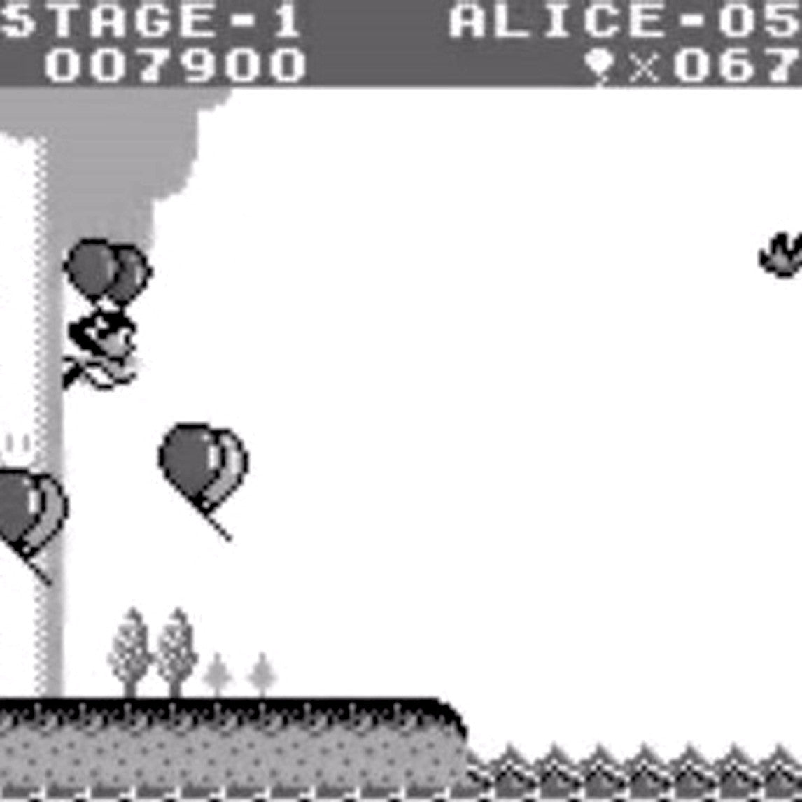 Balloon Kid Nintendo Game Boy Game - Screenshot