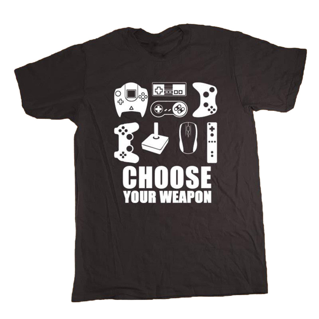 Choose Your Weapon Gamer T-Shirt - Black