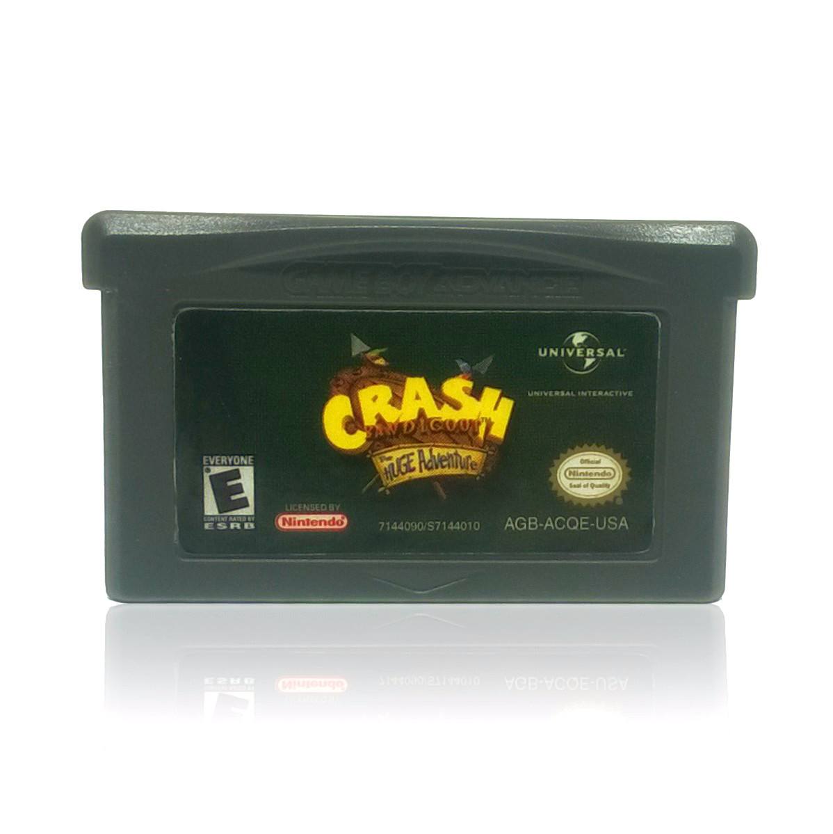 Crash Bandicoot: The Huge Adventure Nintendo GBA Game Boy Advance Game