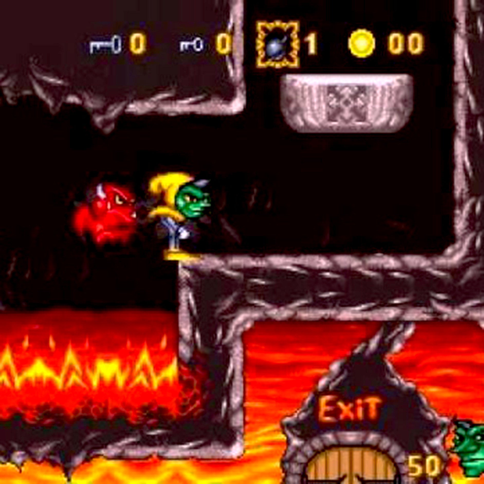 Dorke and Ymp SNES Super Nintendo Game - Screenshot