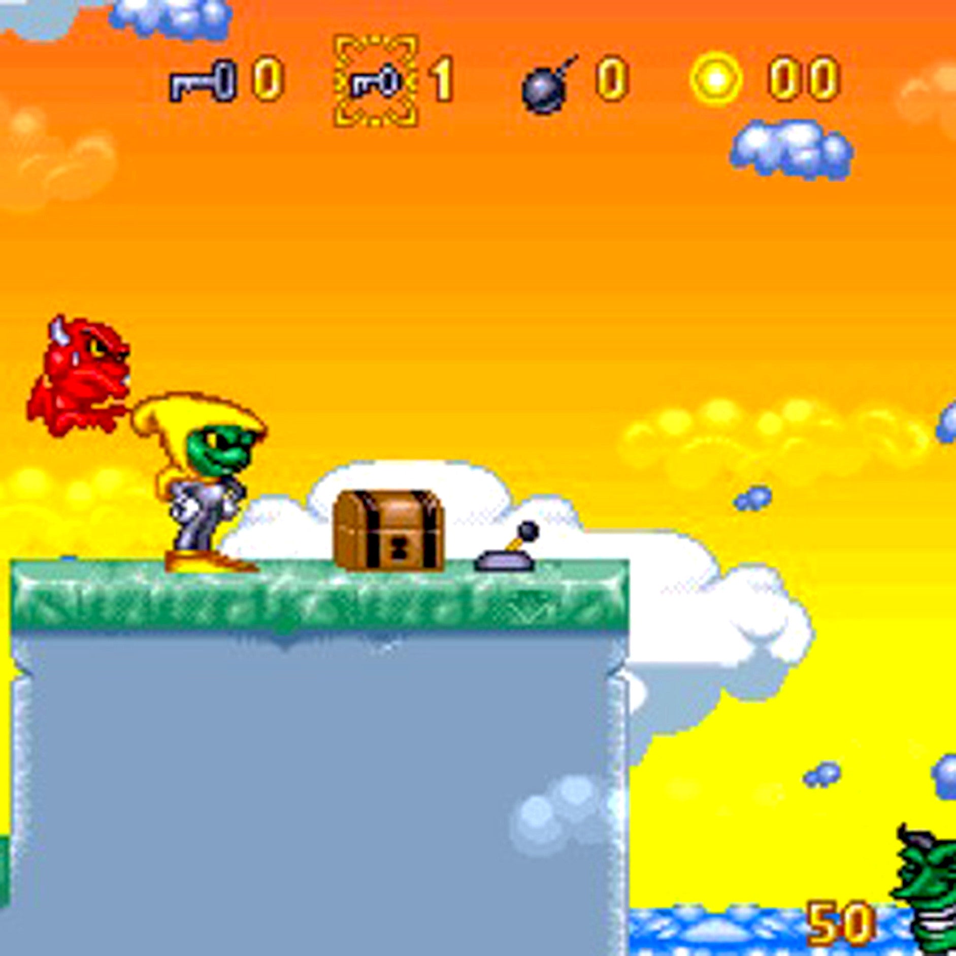 Dorke and Ymp SNES Super Nintendo Game - Screenshot