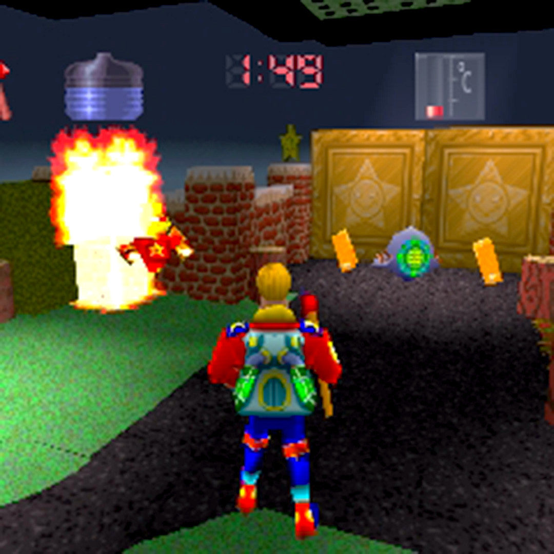 Fire Panic - Mack no Rescue Daisakusen Japan Import Sony PlayStation Game - Screenshot