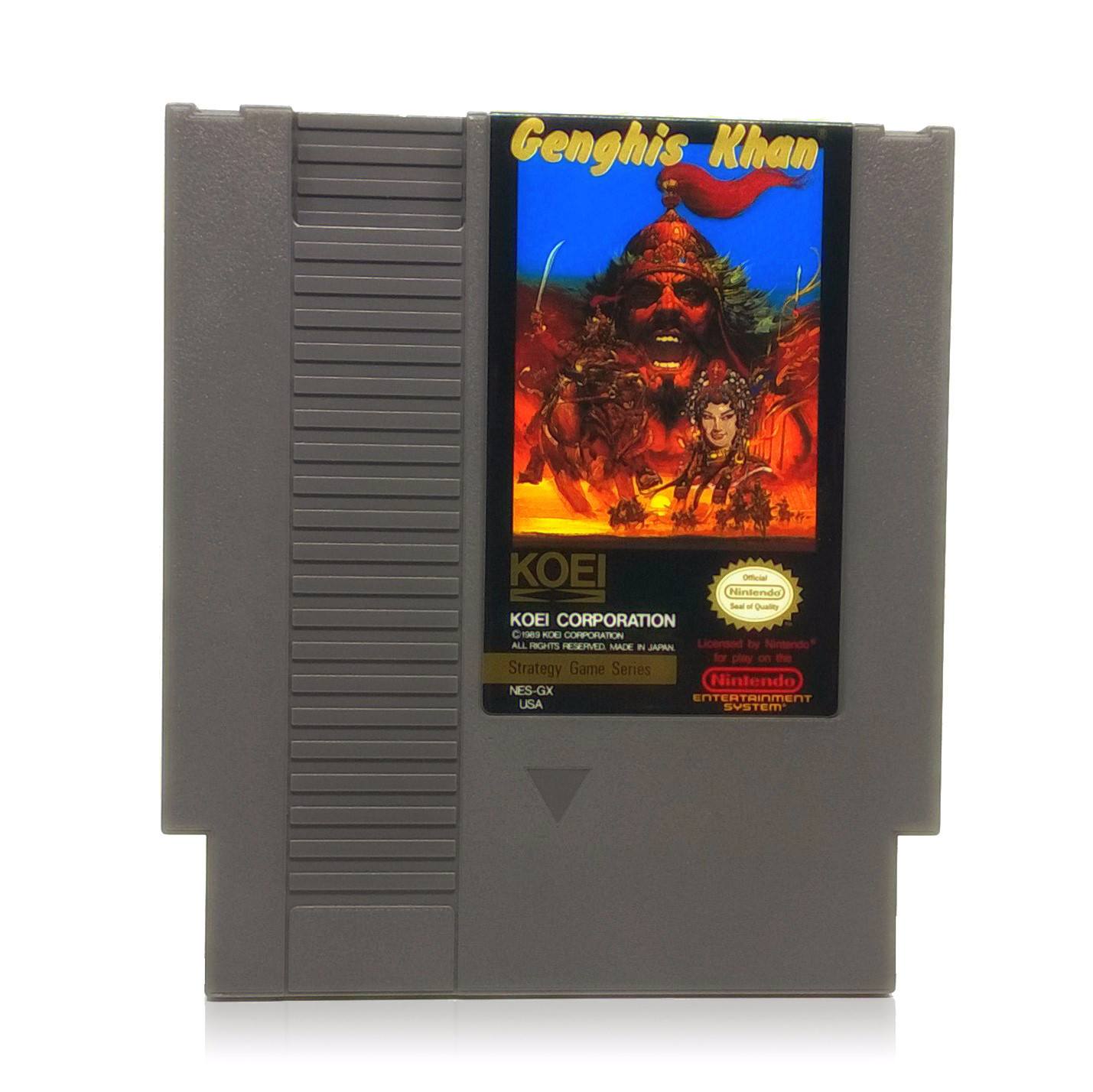 Genghis Khan NES Nintendo Game - Cartridge