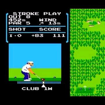 Golf NES Nintendo Game - Screenshot
