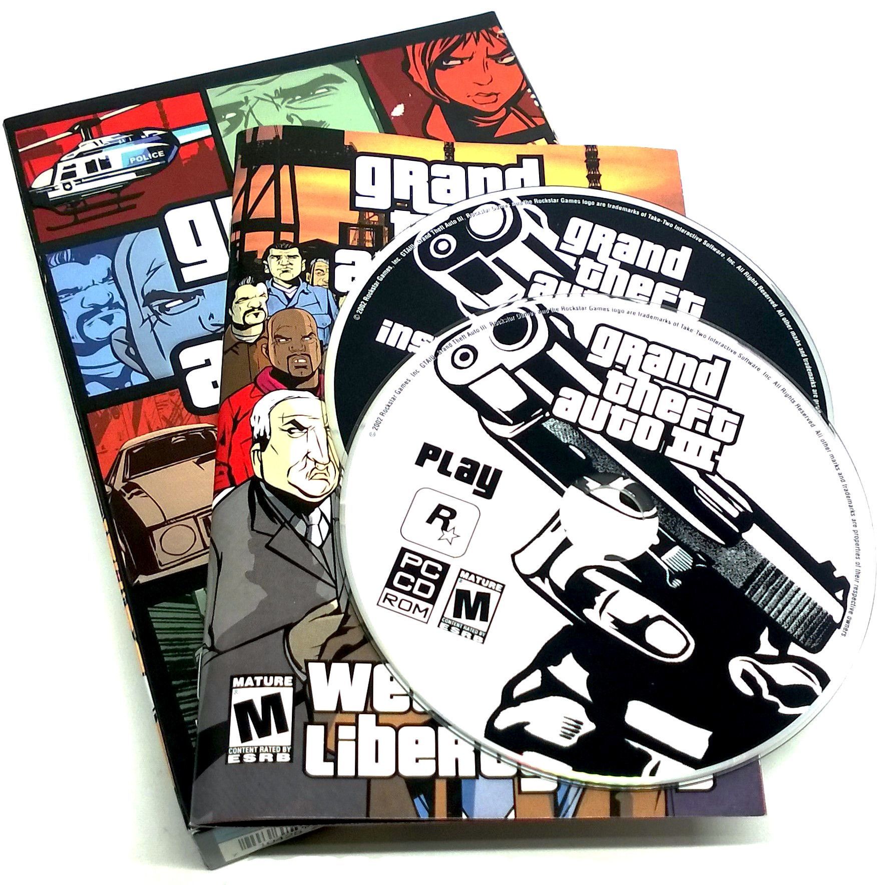 Grand Theft Auto III Microsoft Xbox Video Game w/Manual Rockstar Games