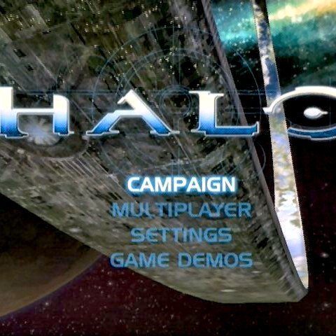 Halo: Combat Evolved Microsoft Xbox Game - Titlescreen