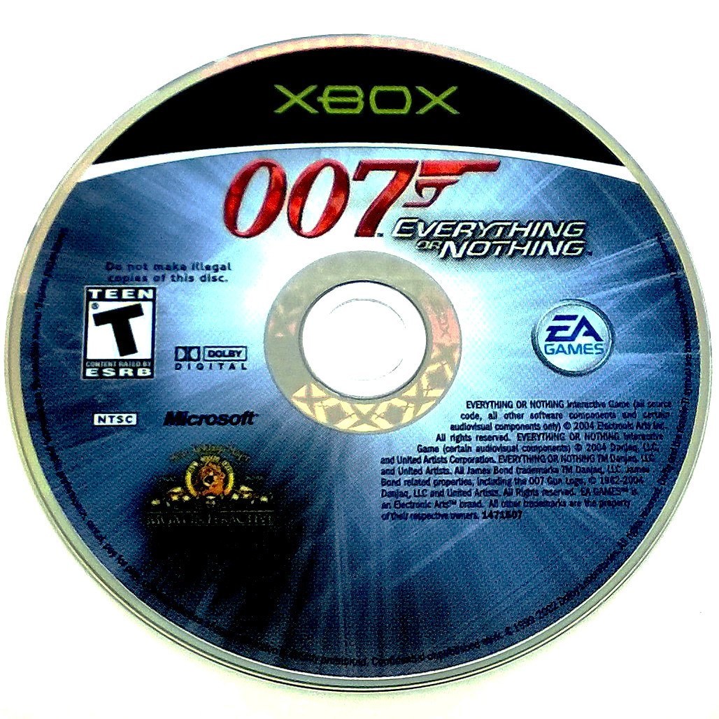 James Bond 007: Everything or Nothing for Xbox - Game disc