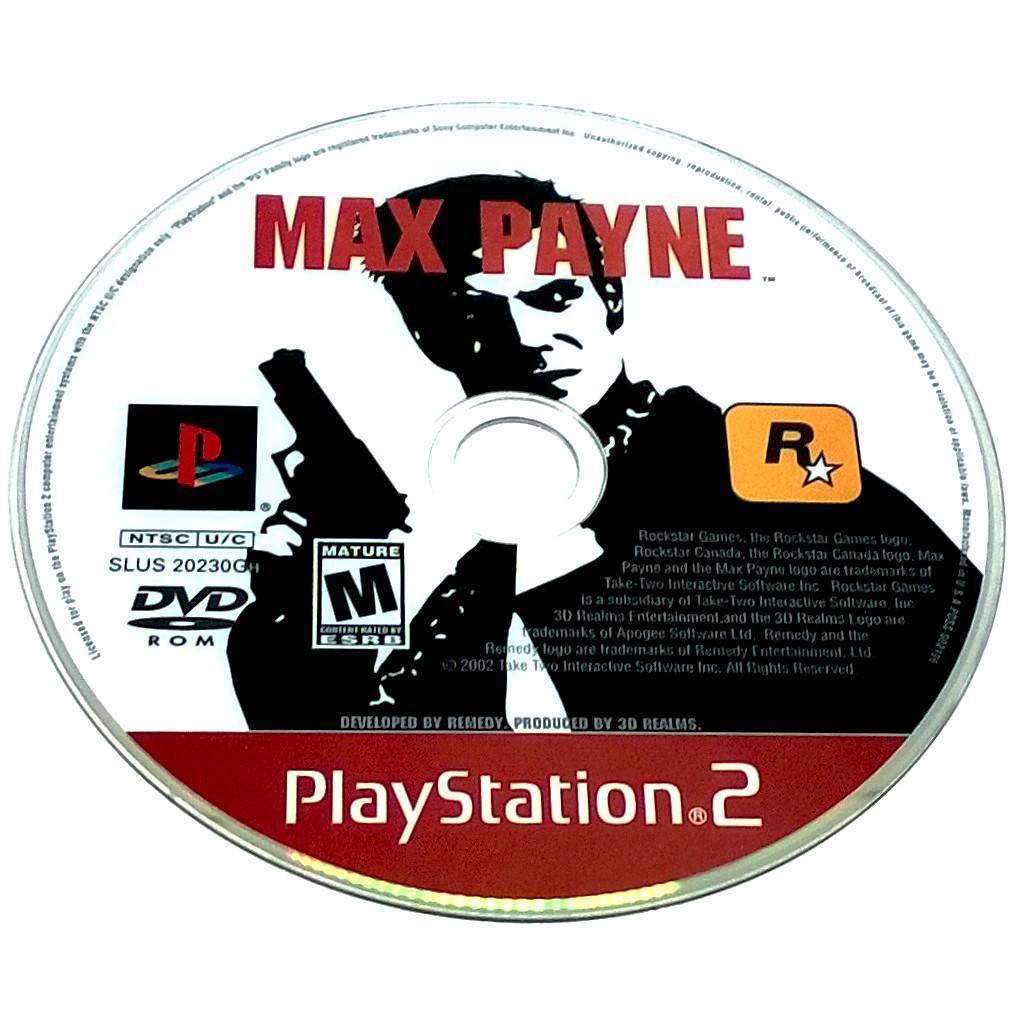 Max Payne for PlayStation 2 - Game disc