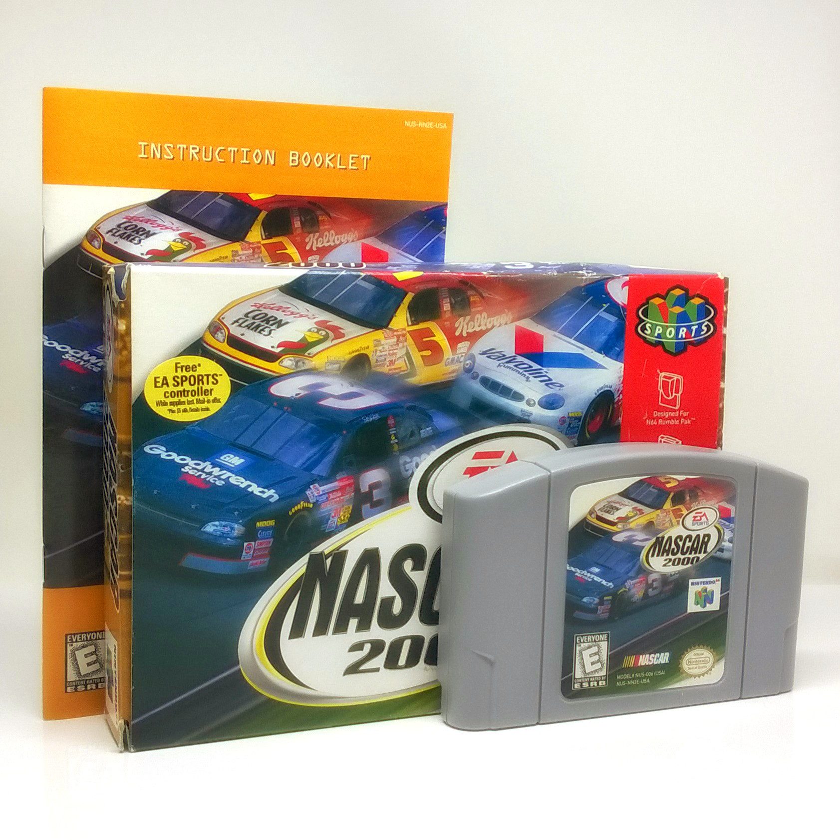 NASCAR 2000 Nintendo 64 N64 Game