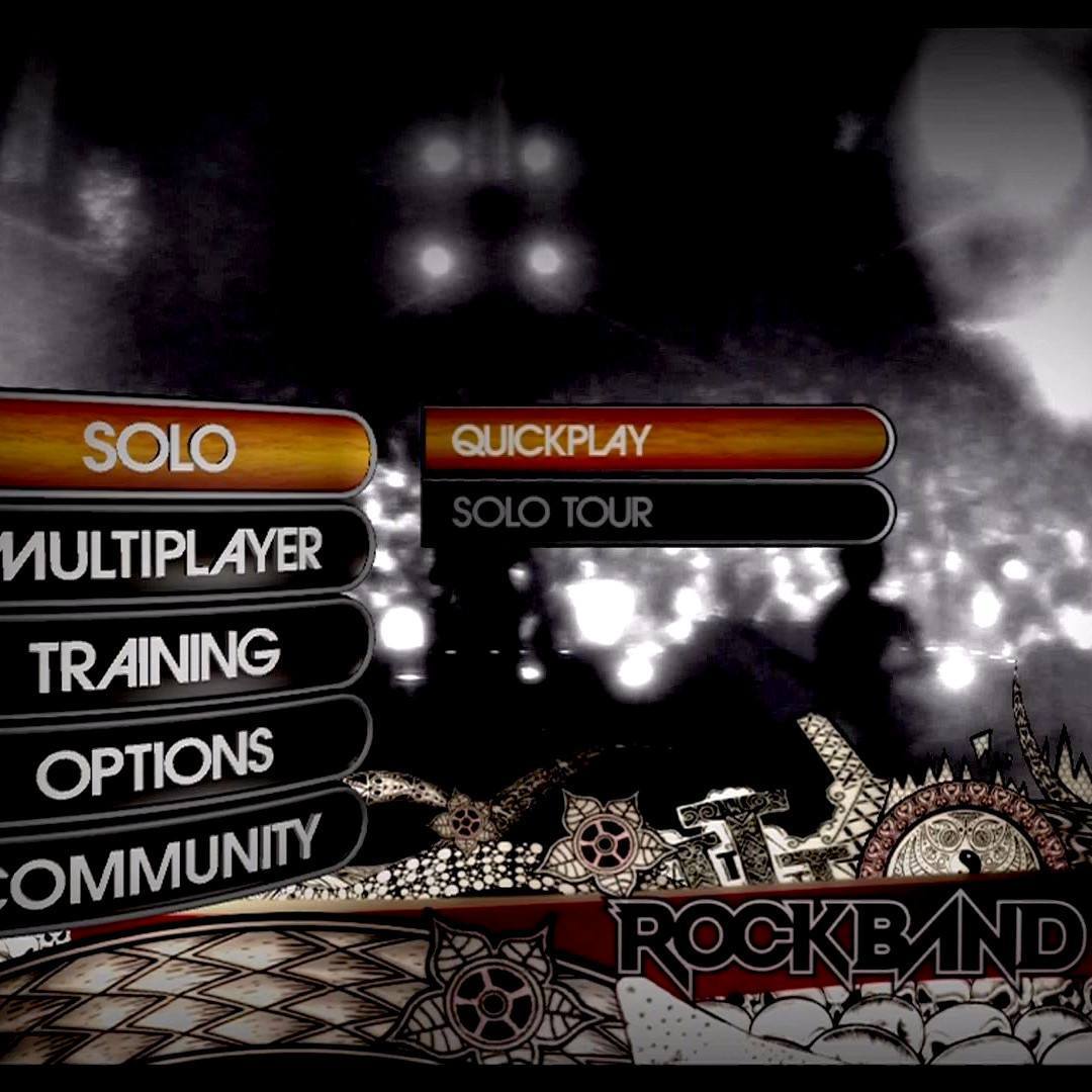 Rock Band Nintendo Wii Game - Titlescreen