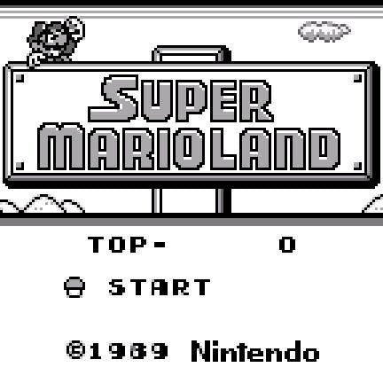 Super Mario Land Nintendo Game Boy Game - Titlescreen