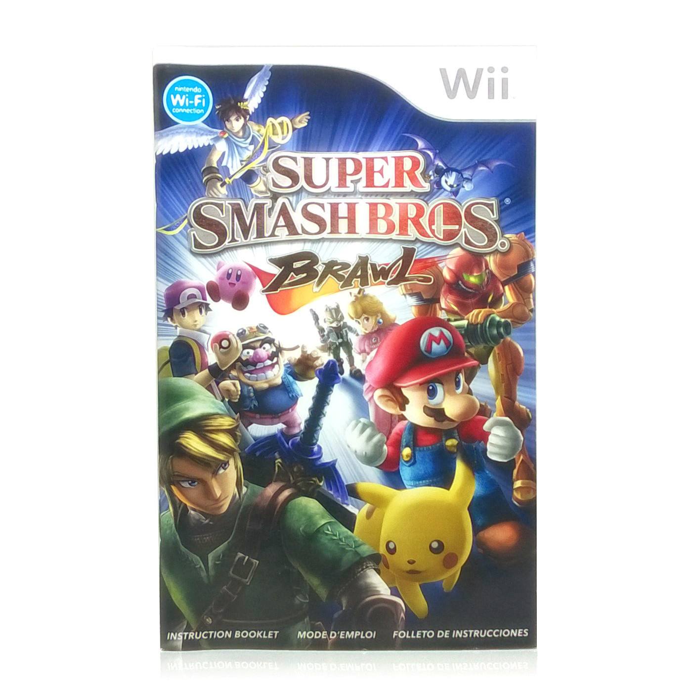 Super Smash Bros. Brawl Nintendo Wii Game - Manual