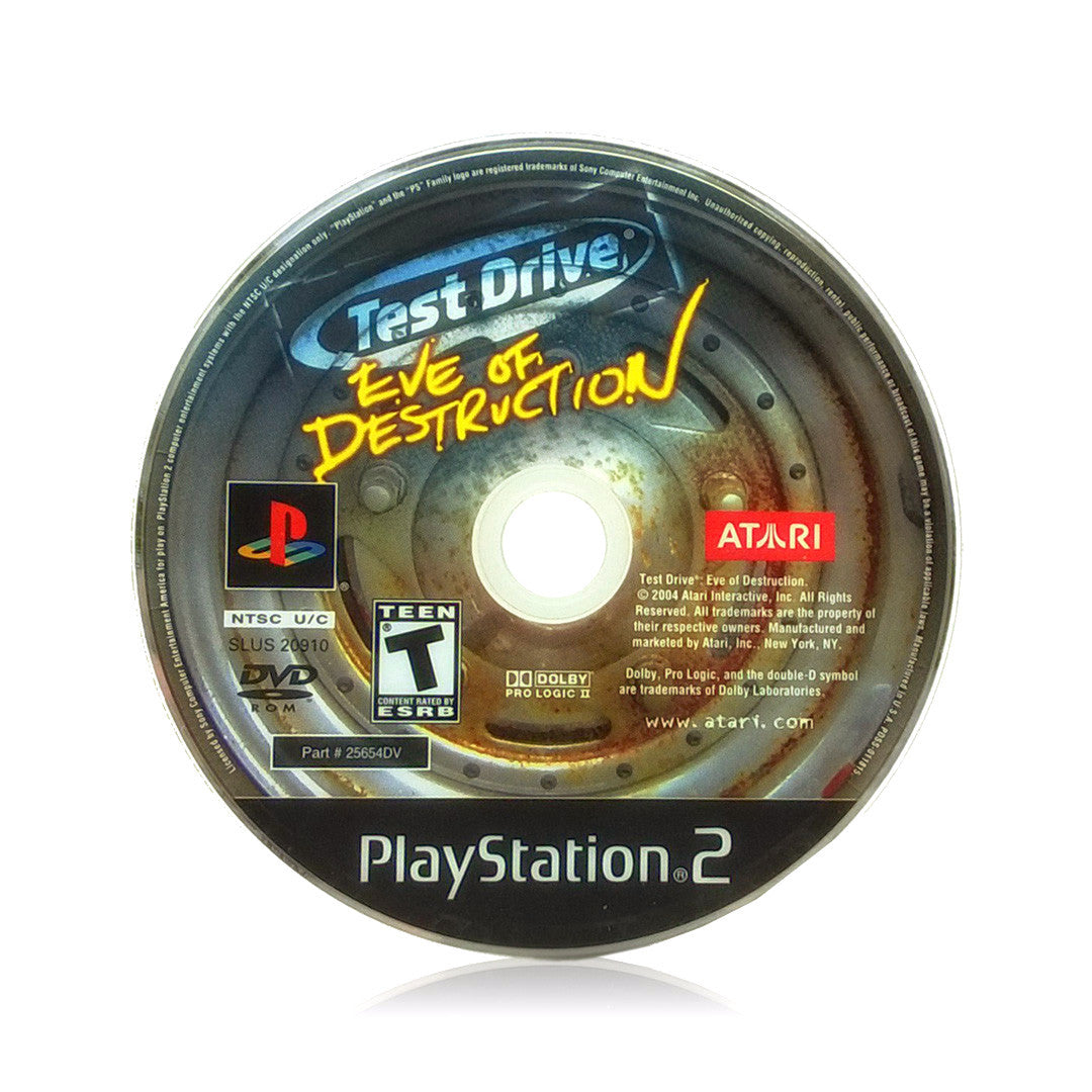 Test Drive: Eve of Destruction Sony PlayStation 2 Game - Disc