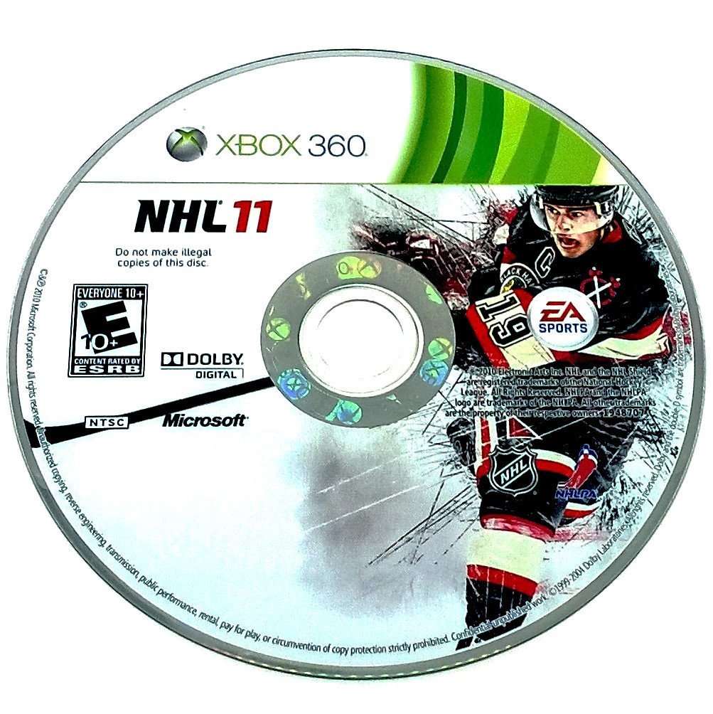 NHL 11 for Xbox 360 - Game disc