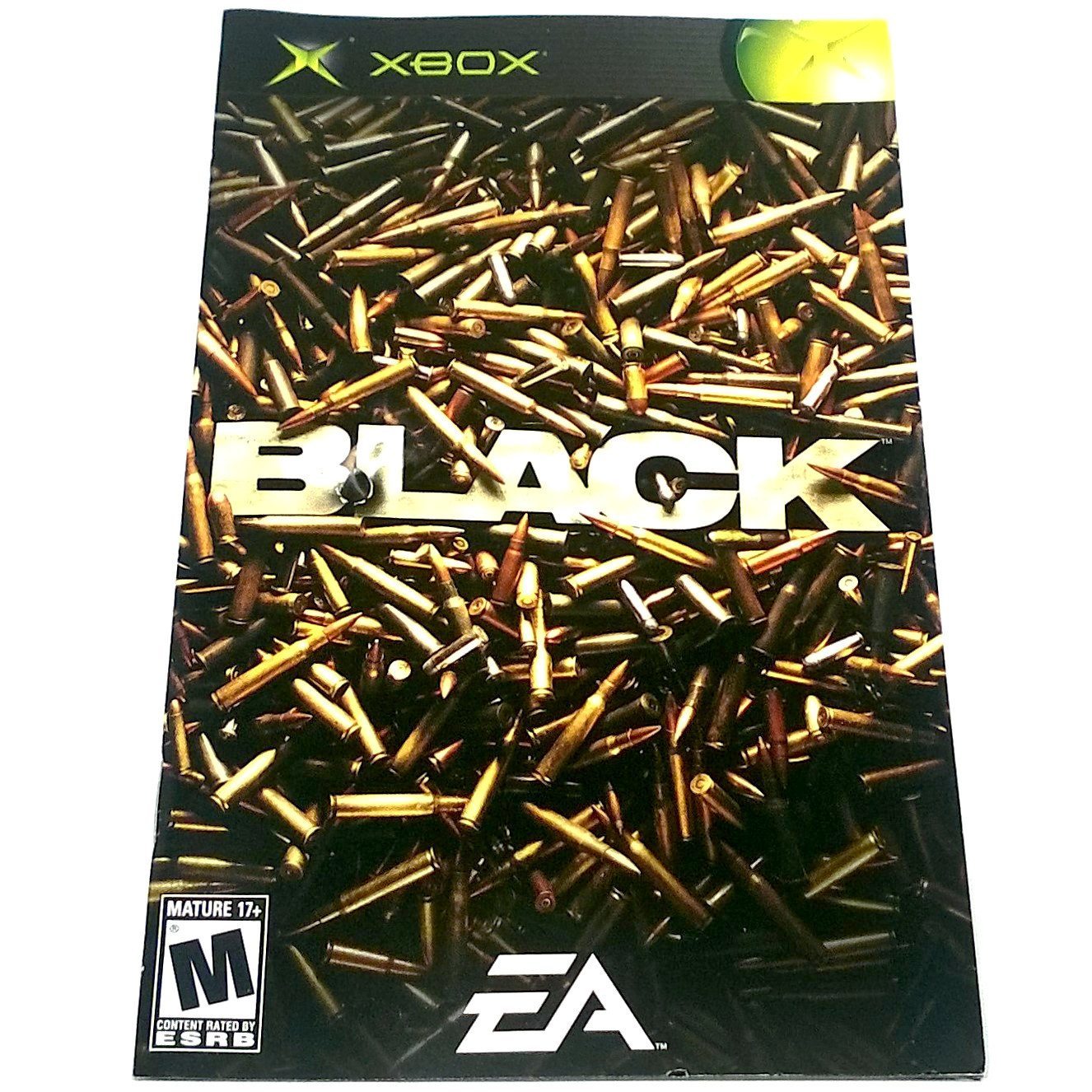Black for Xbox - Front of manual