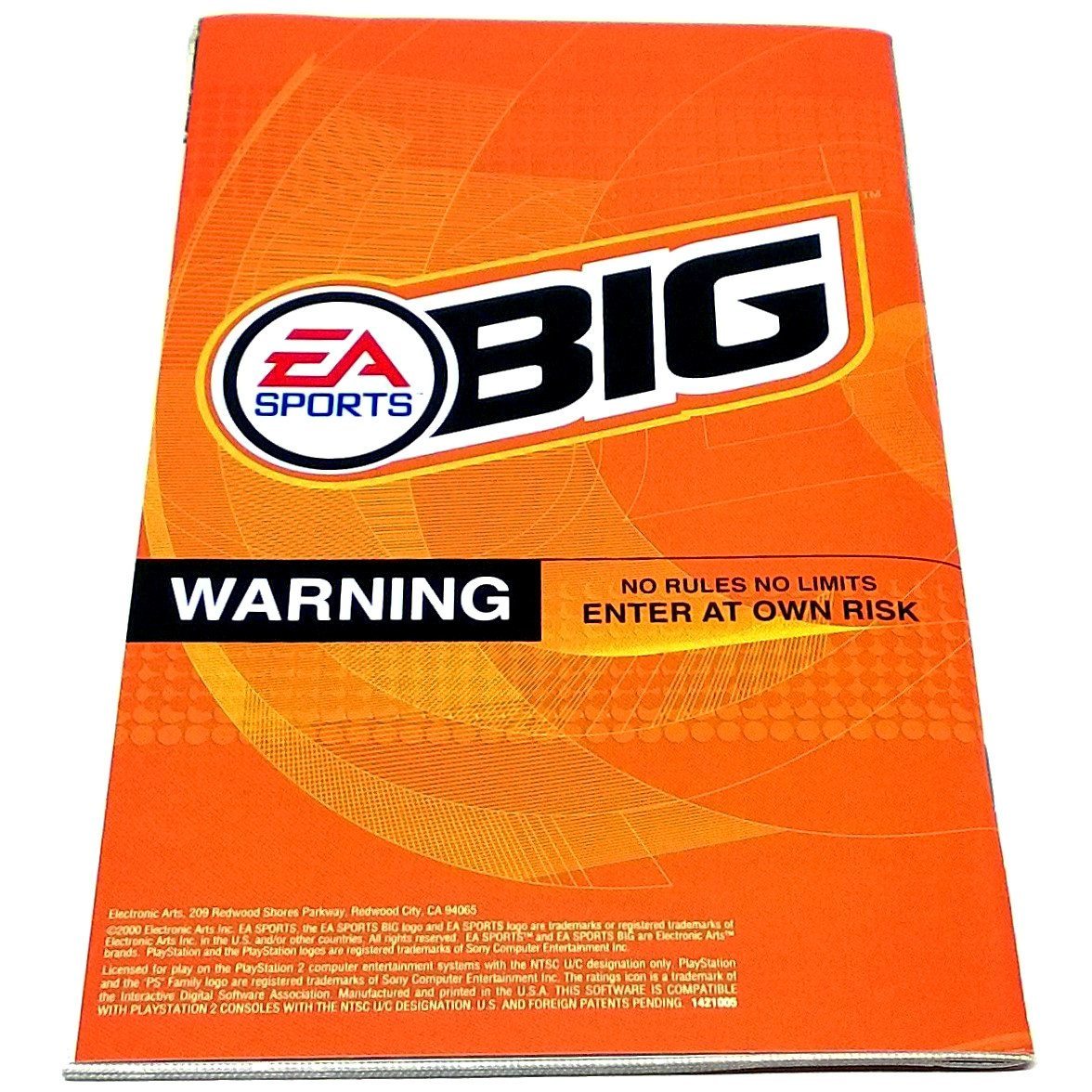 SSX for PlayStation 2 - Back of manual