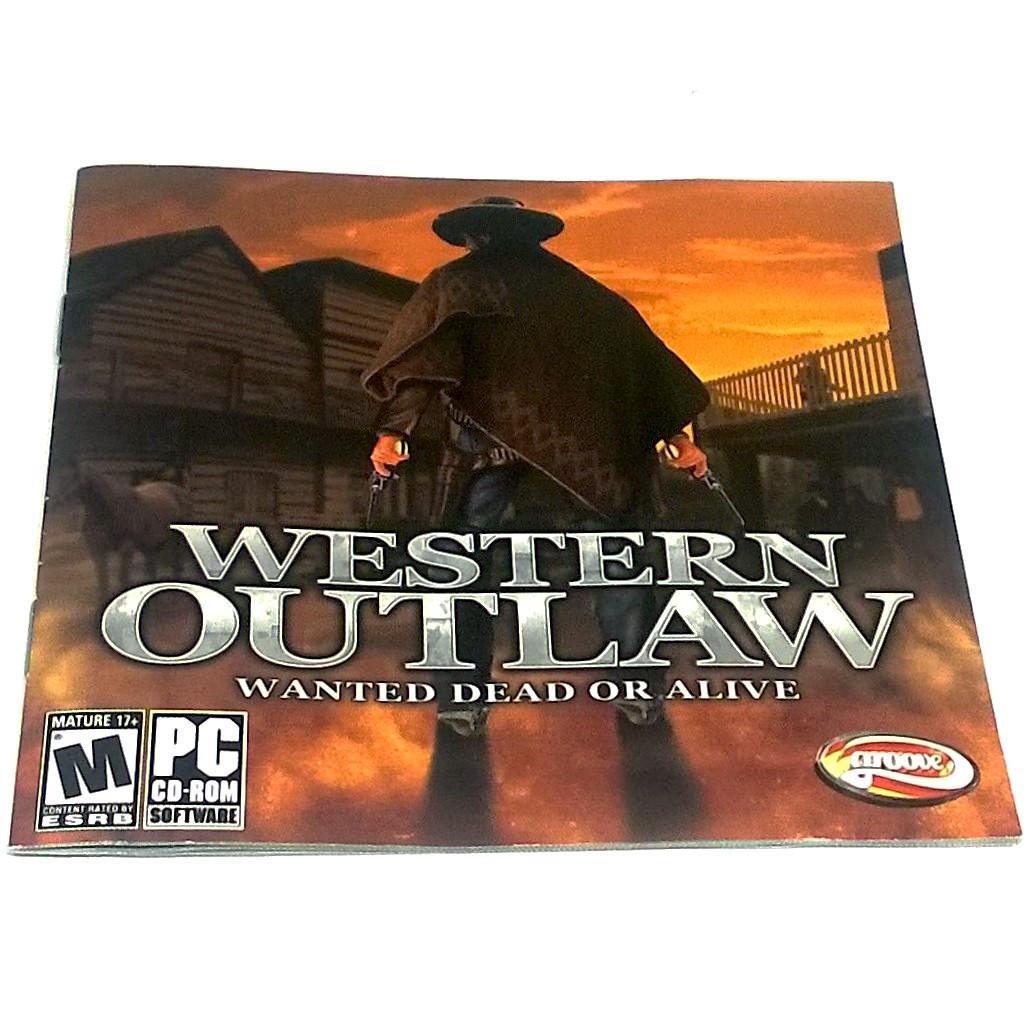 Western Outlaw: Wanted Dead or Alive for PC CD-ROM - Front of manual