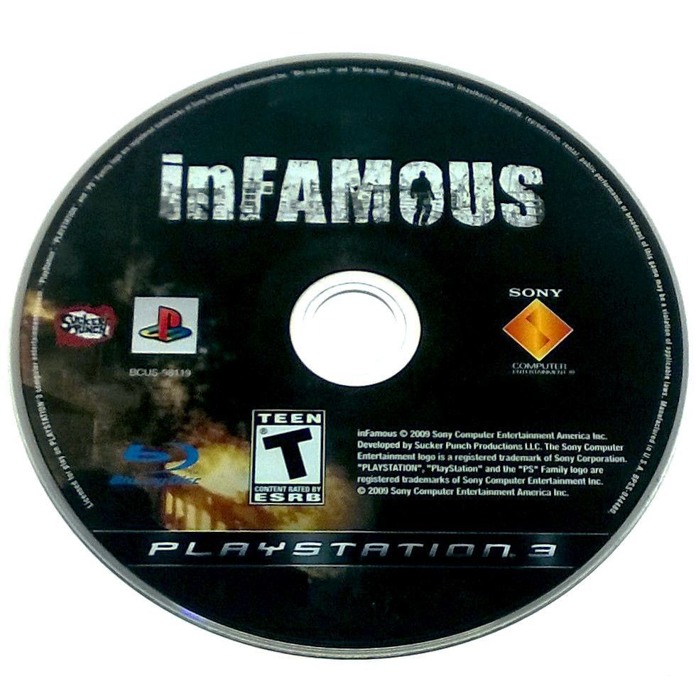 inFamous for PlayStation 3 - Game disc