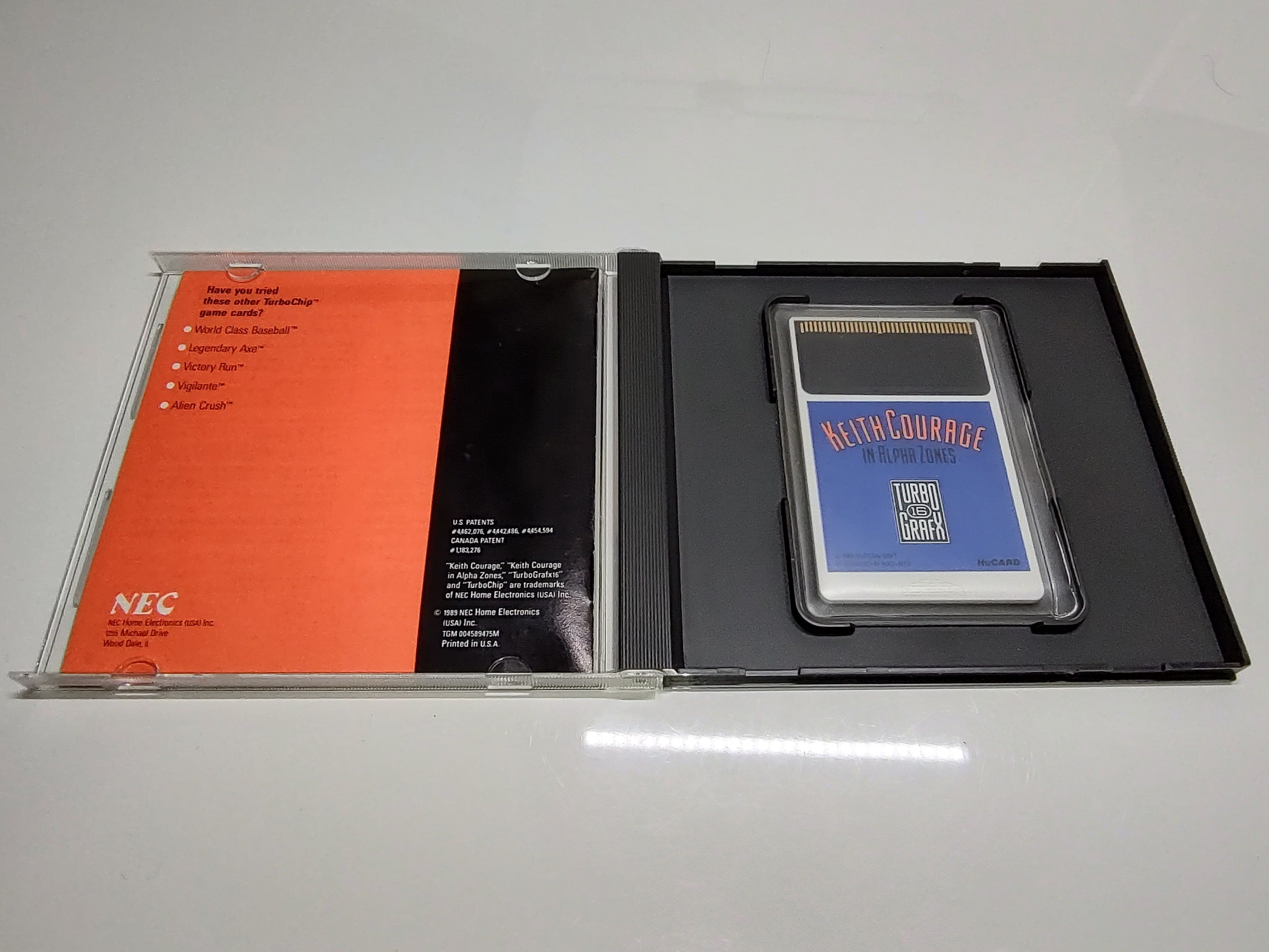 Keith Courage in Alpha Zones | TurboGrafx-16 | Inside Case