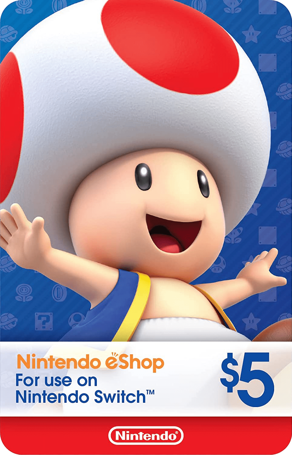 $5 Nintendo eShop Digital Gift Card