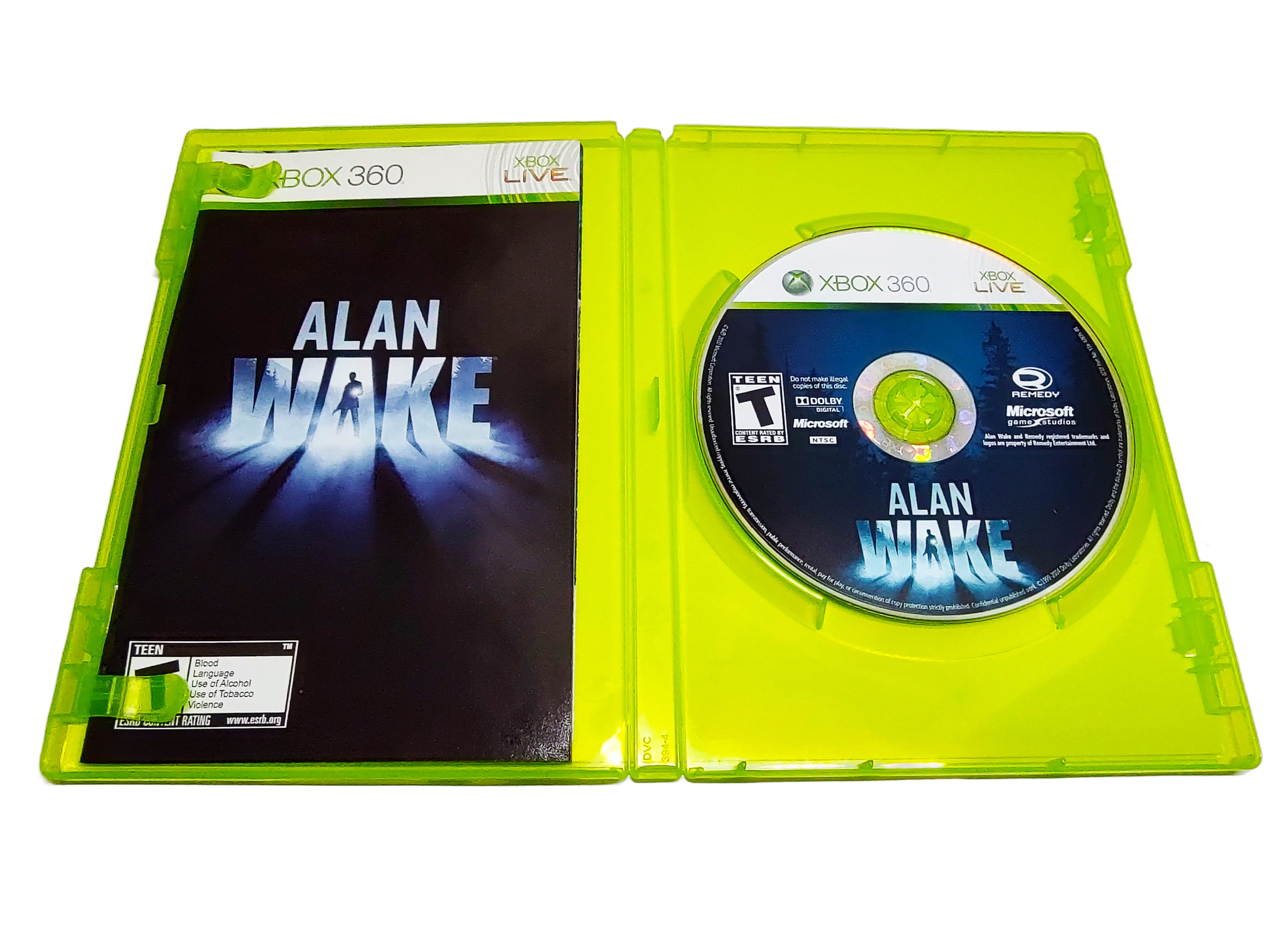 Alan Wake | Xbox 360 Game | Inside of case