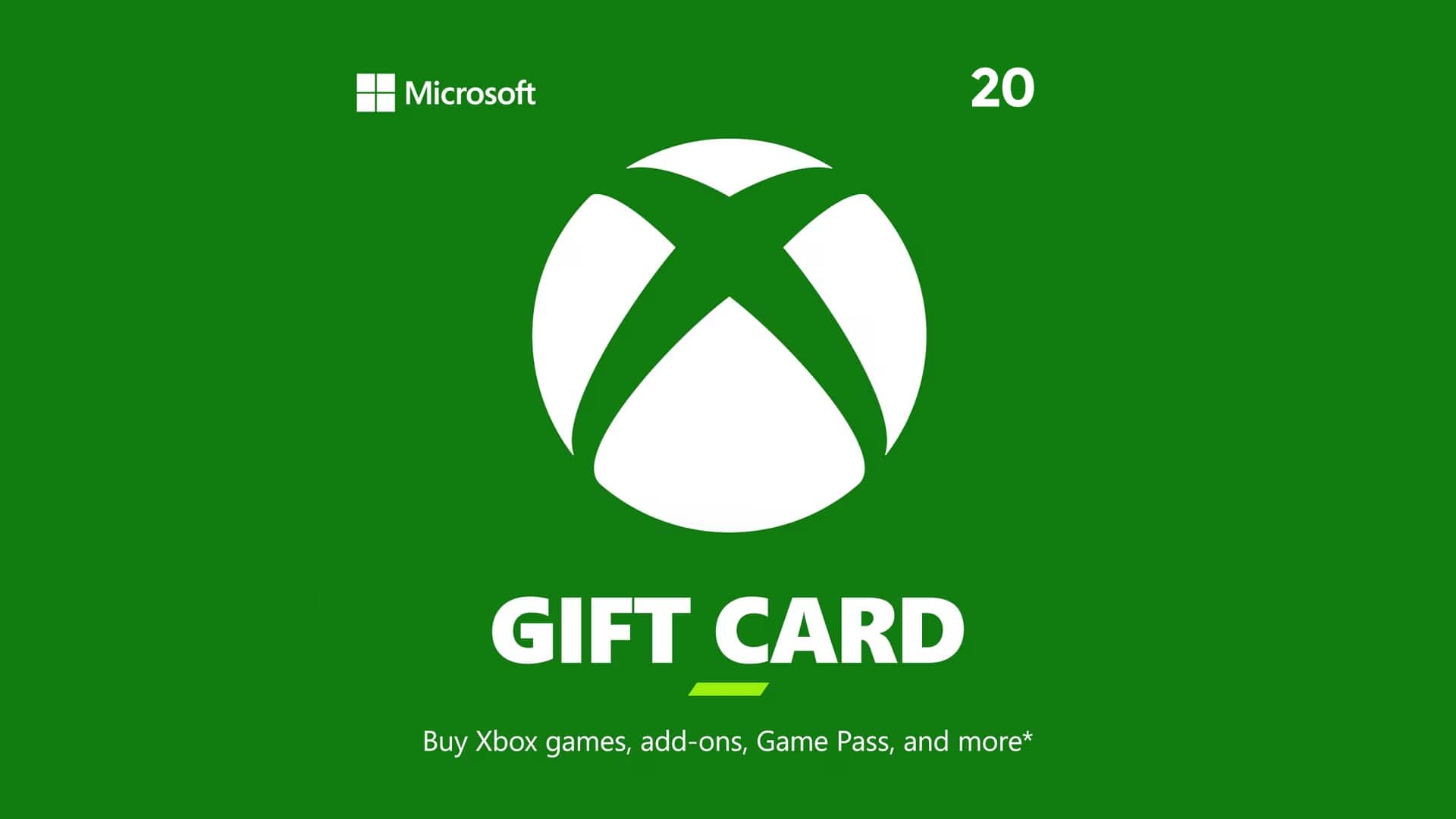$20 Xbox Digital Gift Card