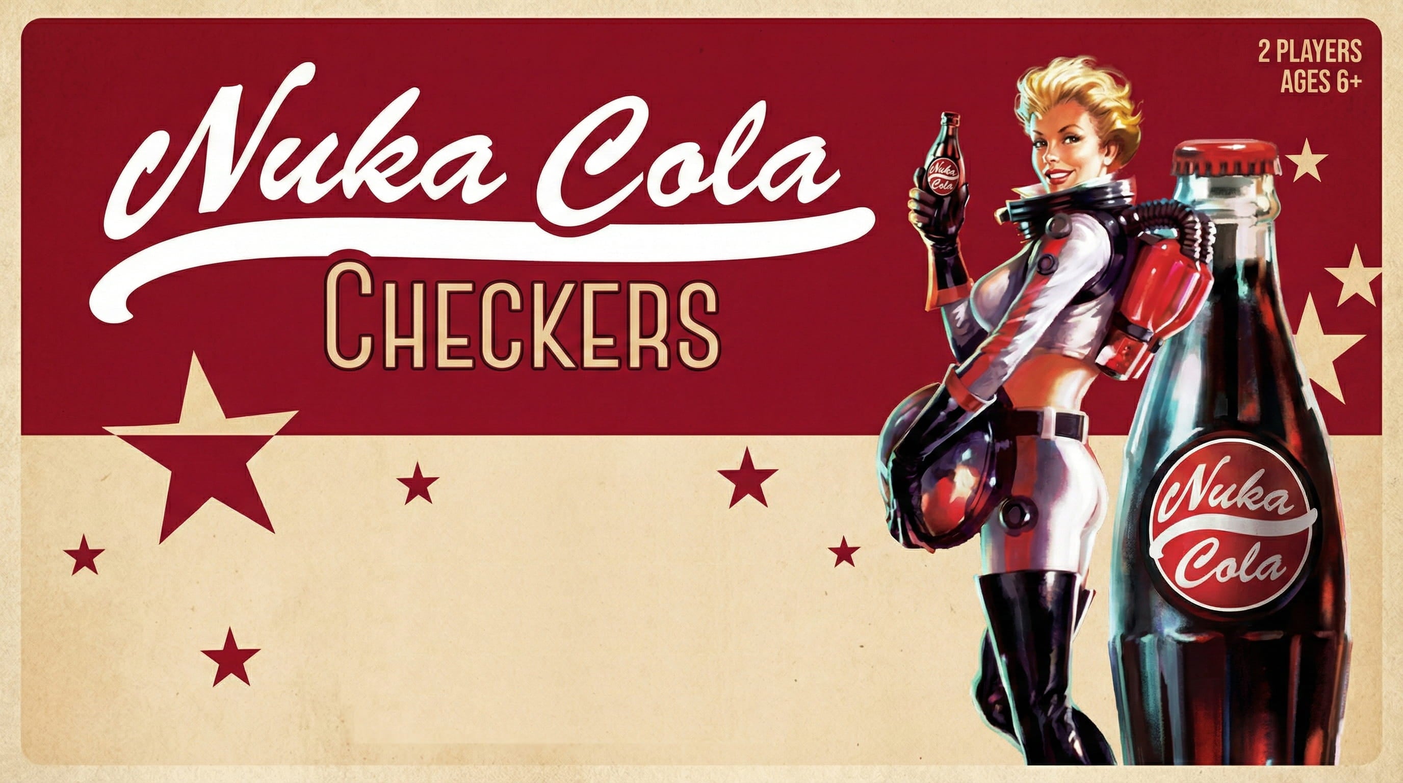 Fallout Nuka-Cola Checkers - Board Game