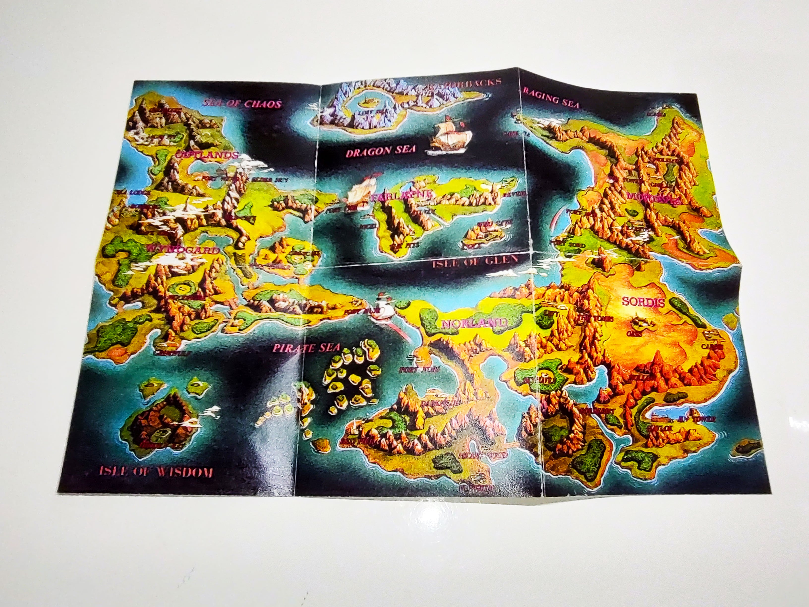 Dragon Slayer: The Legend of Heroes | TurboGrafx-16 Super CD | Map