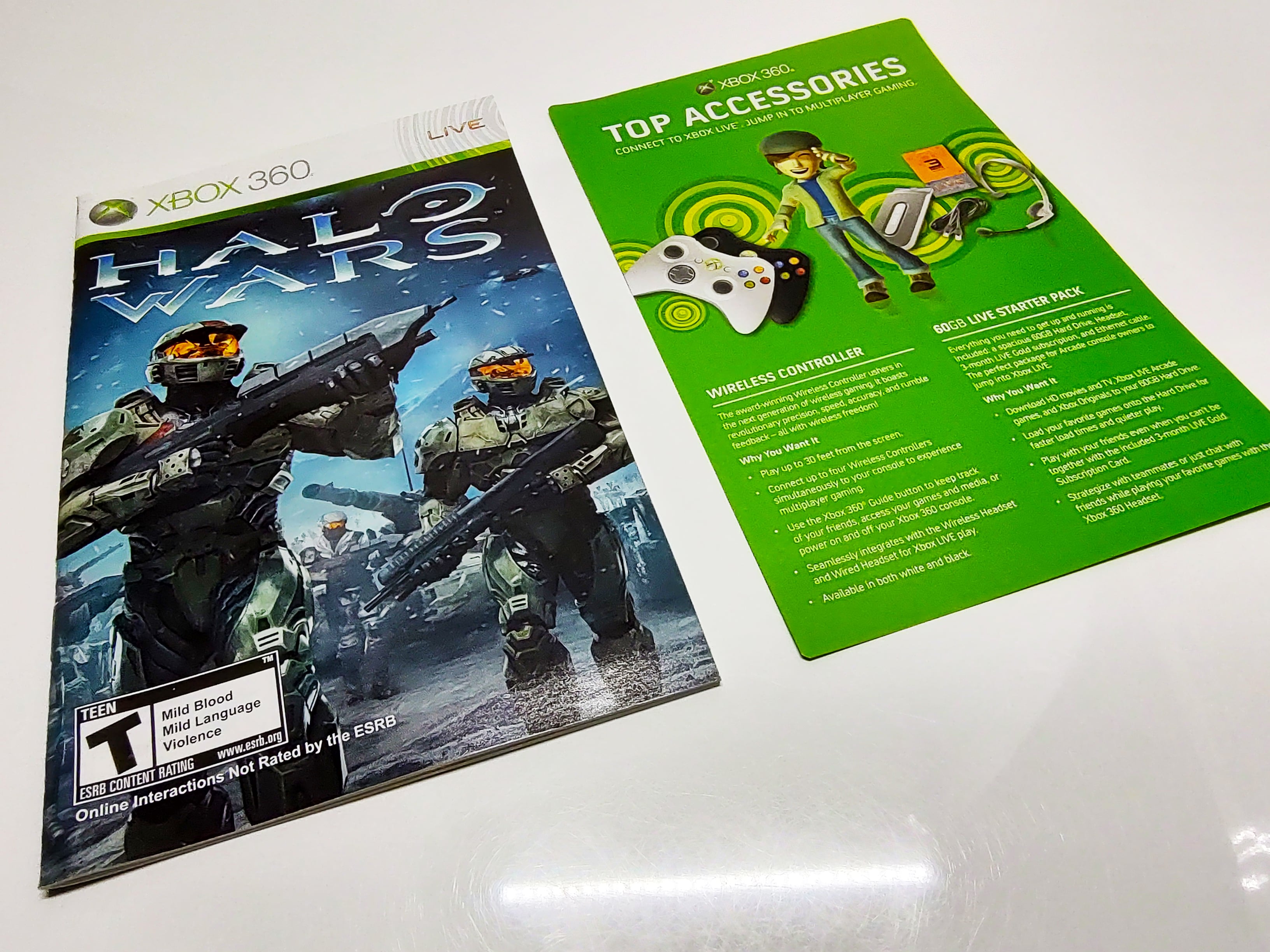 Halo Wars | Xbox 360 | Manual and promo insert