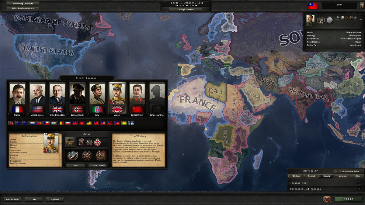 Hearts of Iron IV - PC Mac Linux Steam Game - Screenshot