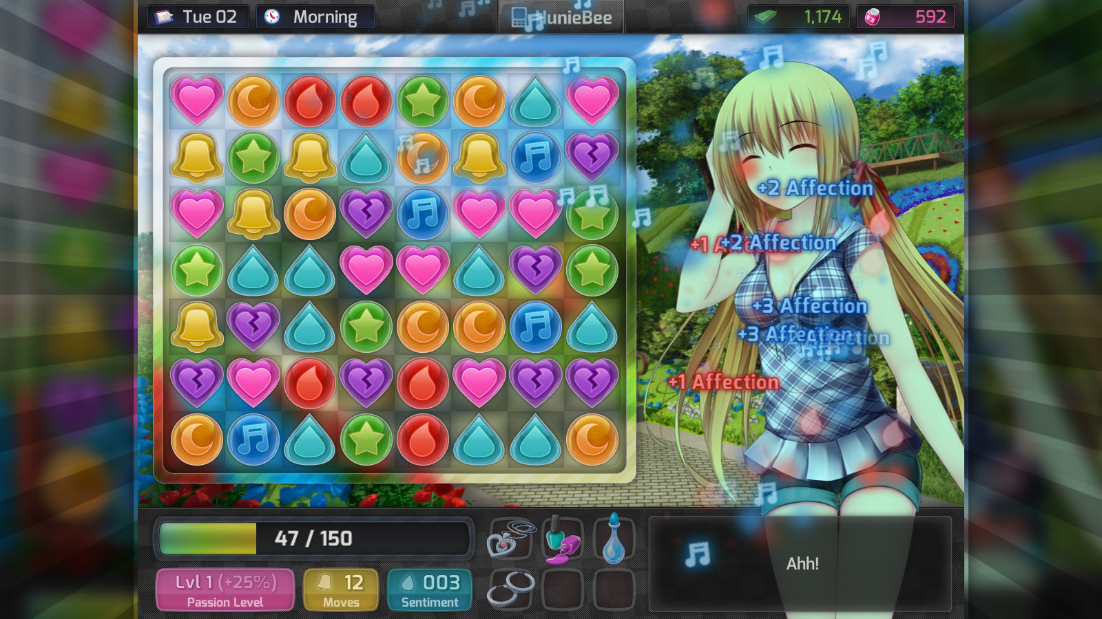 HuniePop - PC, Mac & Linux - Steam Digital Download - Screenshot