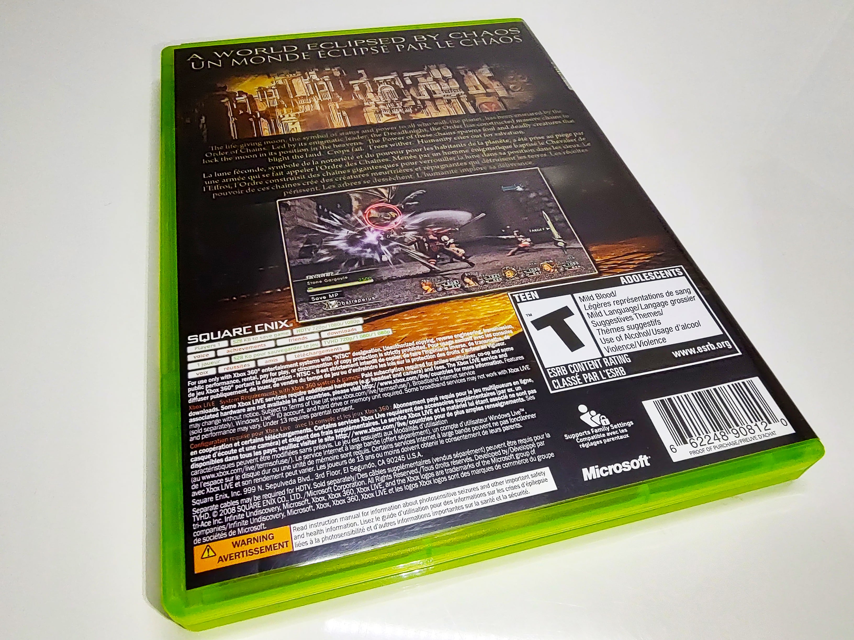 Infinite Undiscovery | Xbox 360 | Back of case