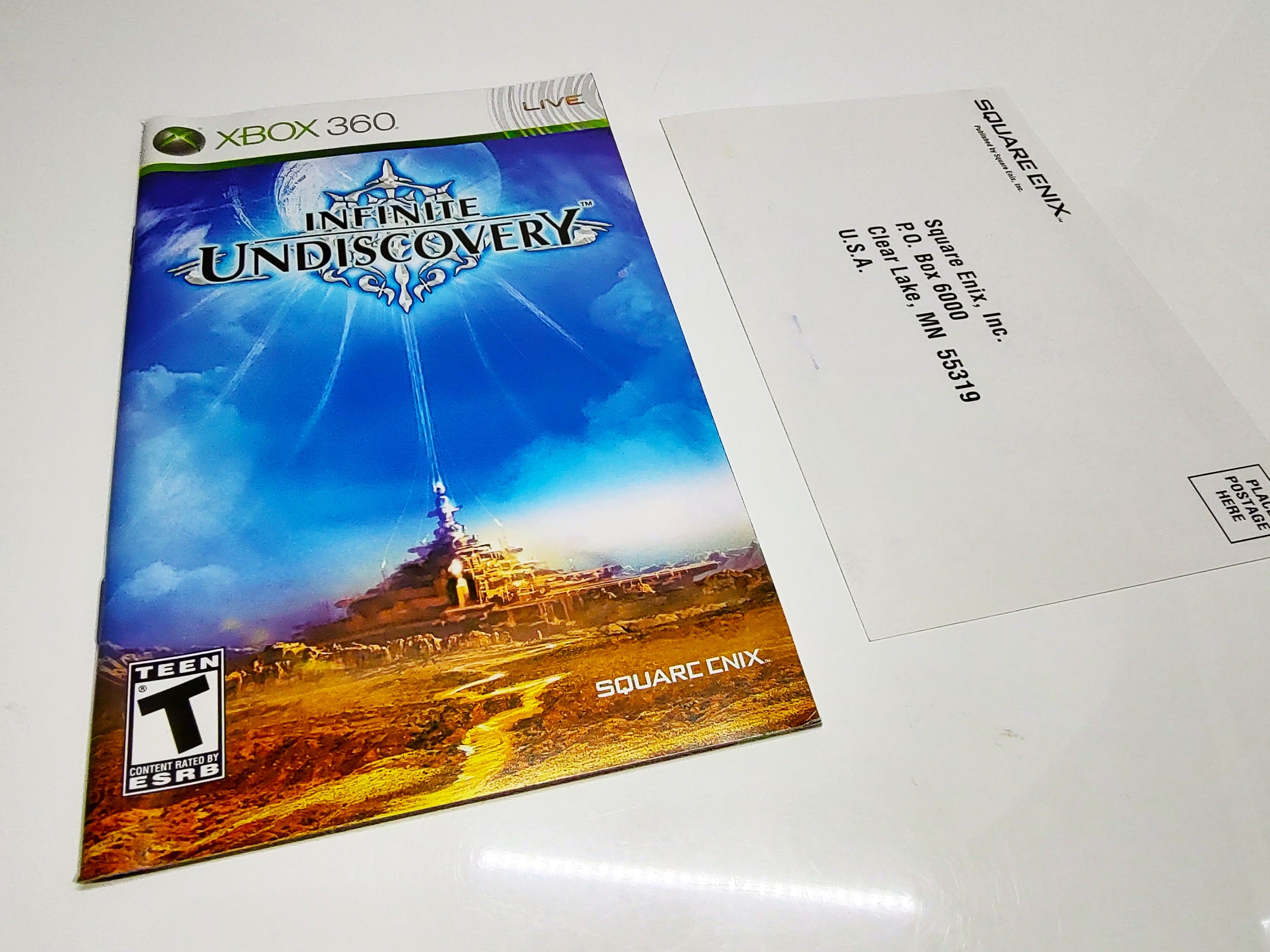 Infinite Undiscovery | Xbox 360 | Manual and registration card