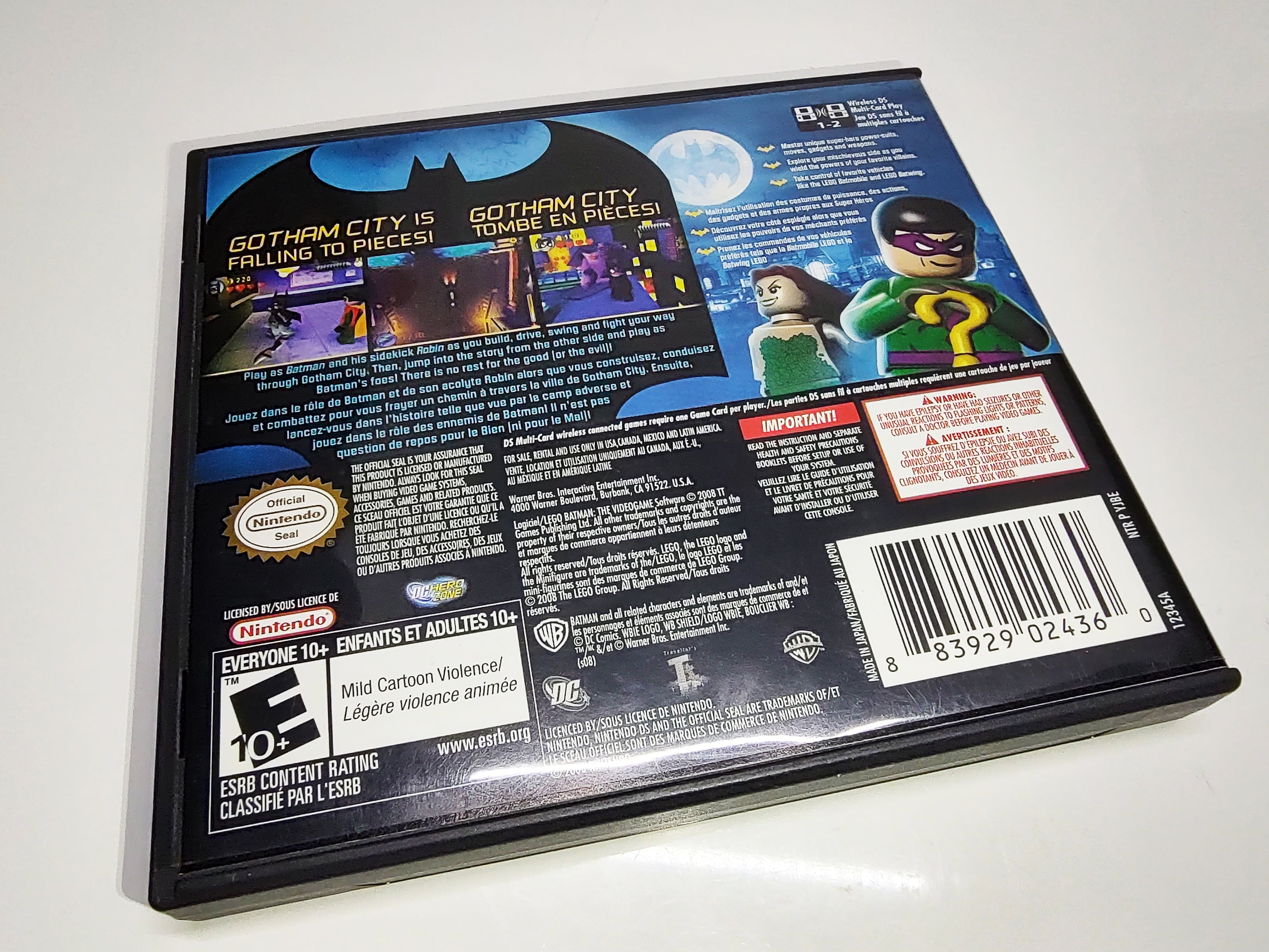 LEGO Batman: The Videogame | Nintendo DS | Case | Back