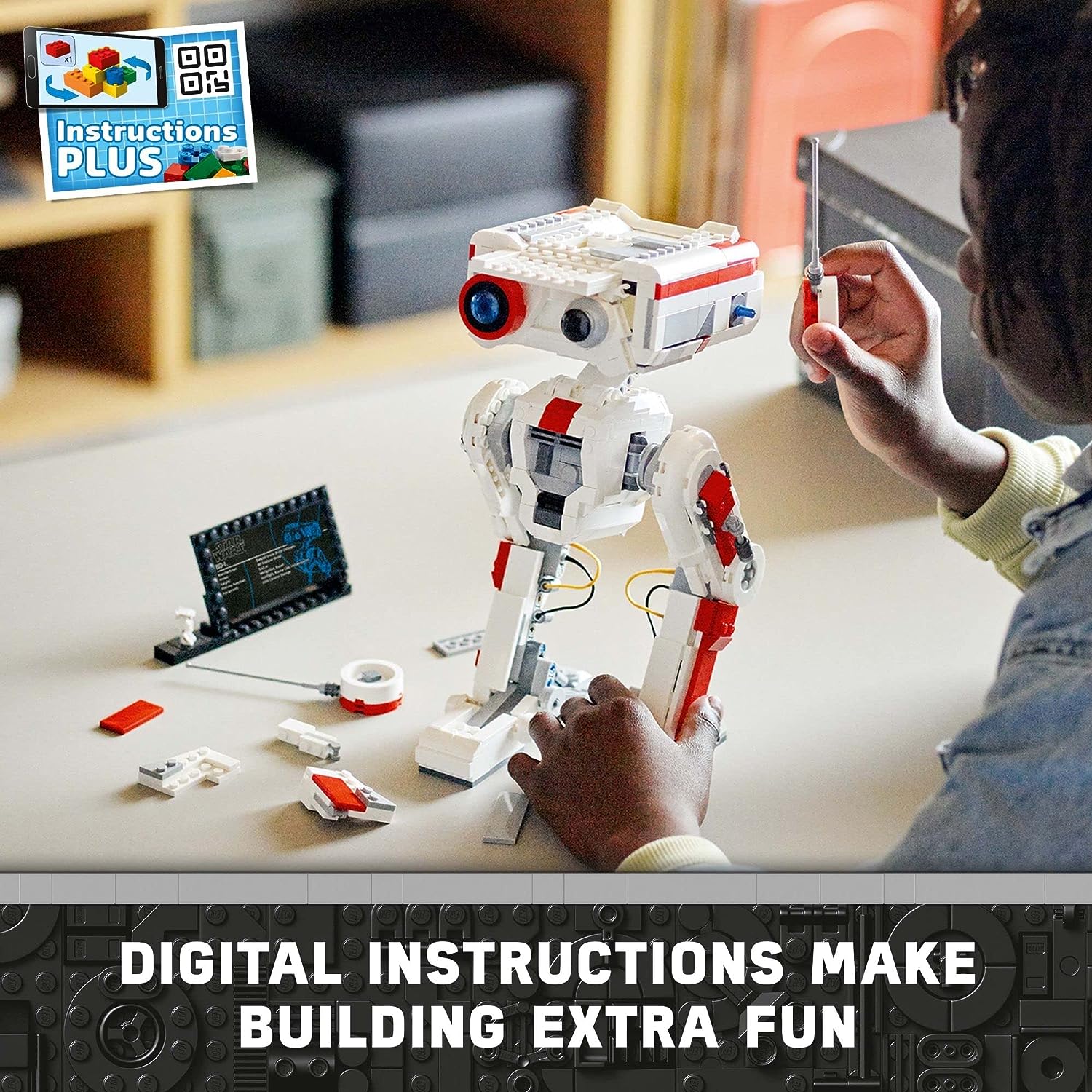 LEGO STAR WARS BD-1 Figure | 75335 Building Kit | Digital instructions make building extra fun
