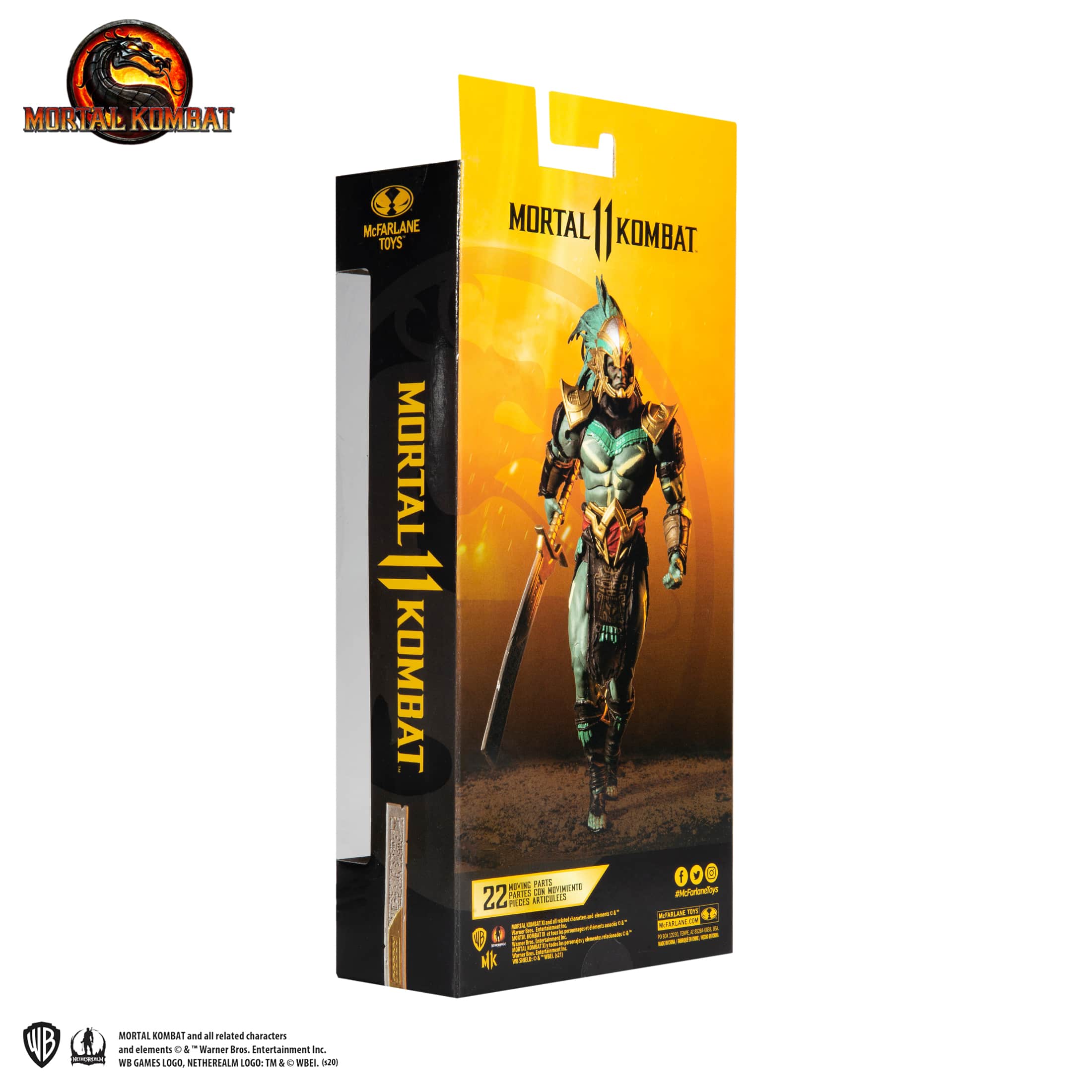 McFarlane Toys | Mortal Kombat 11 | Kotal Kahn 7" Figure | Box  | Back
