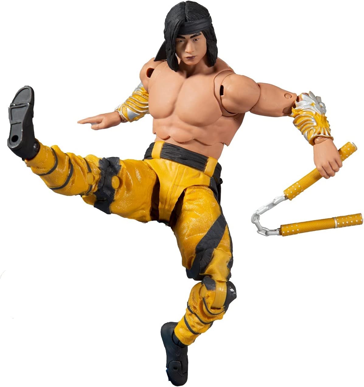 McFarlane Toys | Mortal Kombat 11 | Liu Kang Fighting Abbot Variant 7" Figure | Kick